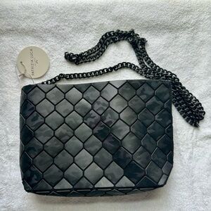 Patrizia Luca Black Geometric Crossbody Bag